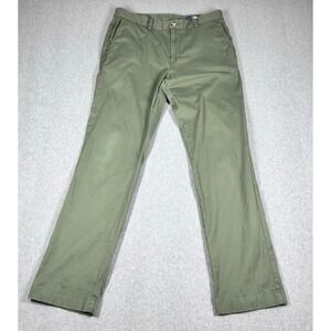 Vineyard Vines Mens Breaker Chino Pants 33x31* Green‎ Straight Leg Flat Front
